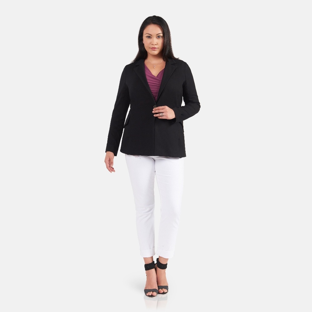 NWT Plus Knit Ponte Jacket